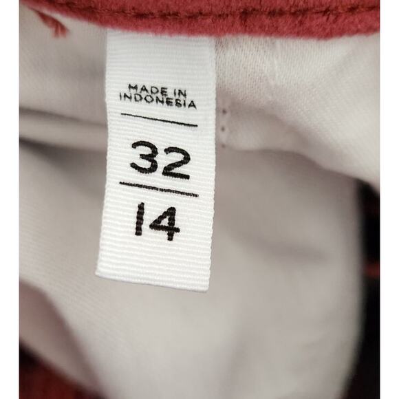 Loft 552423 Women's size 32/14 Maroon Velvet Wide Leg Trousers Pants (C4) - Picture 7 of 8